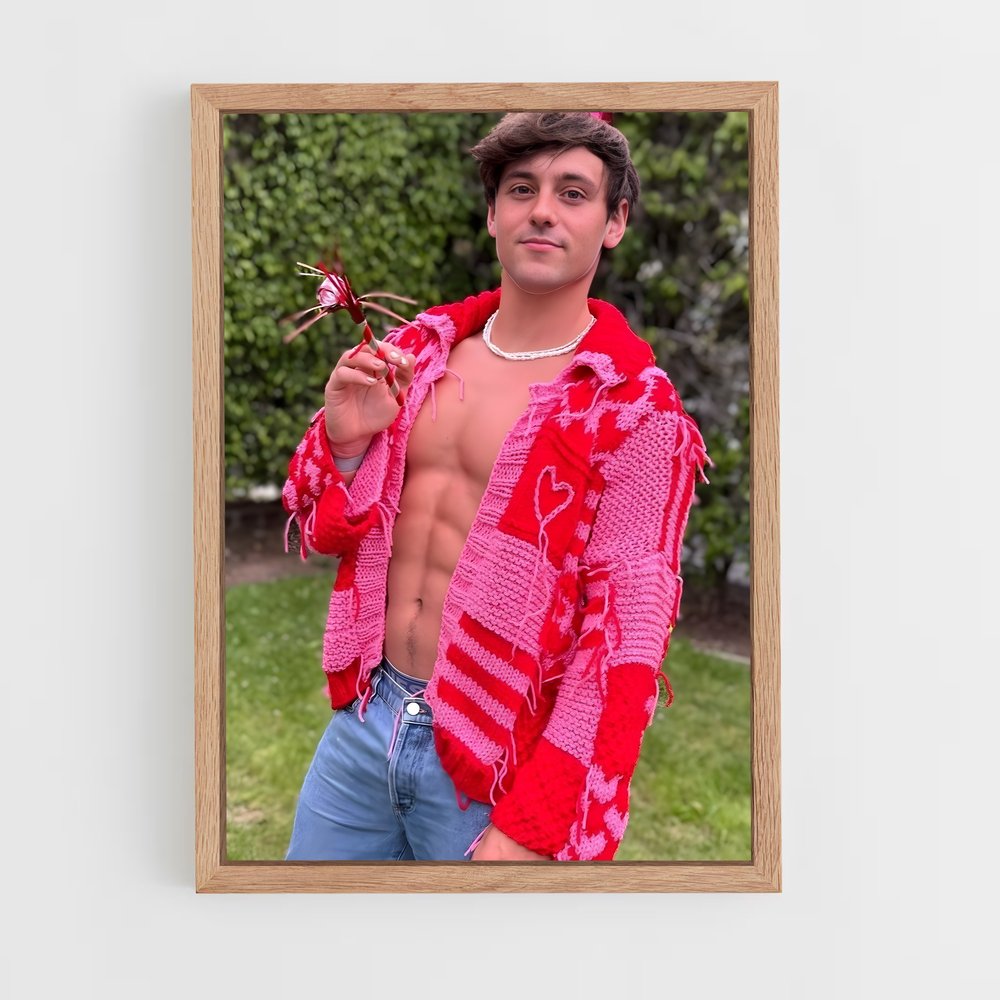 Poster Tom de daley – affiche Plongeon depuis une plateforme (vue 4)